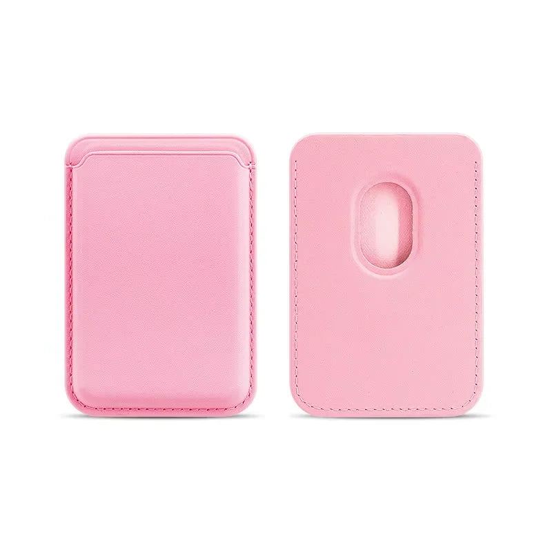 Magnetic Leather Card Wallet For iPhone & Samsung