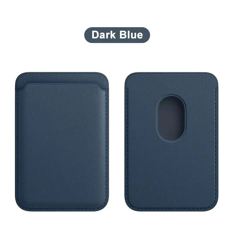 Magnetic Leather Card Wallet For iPhone & Samsung