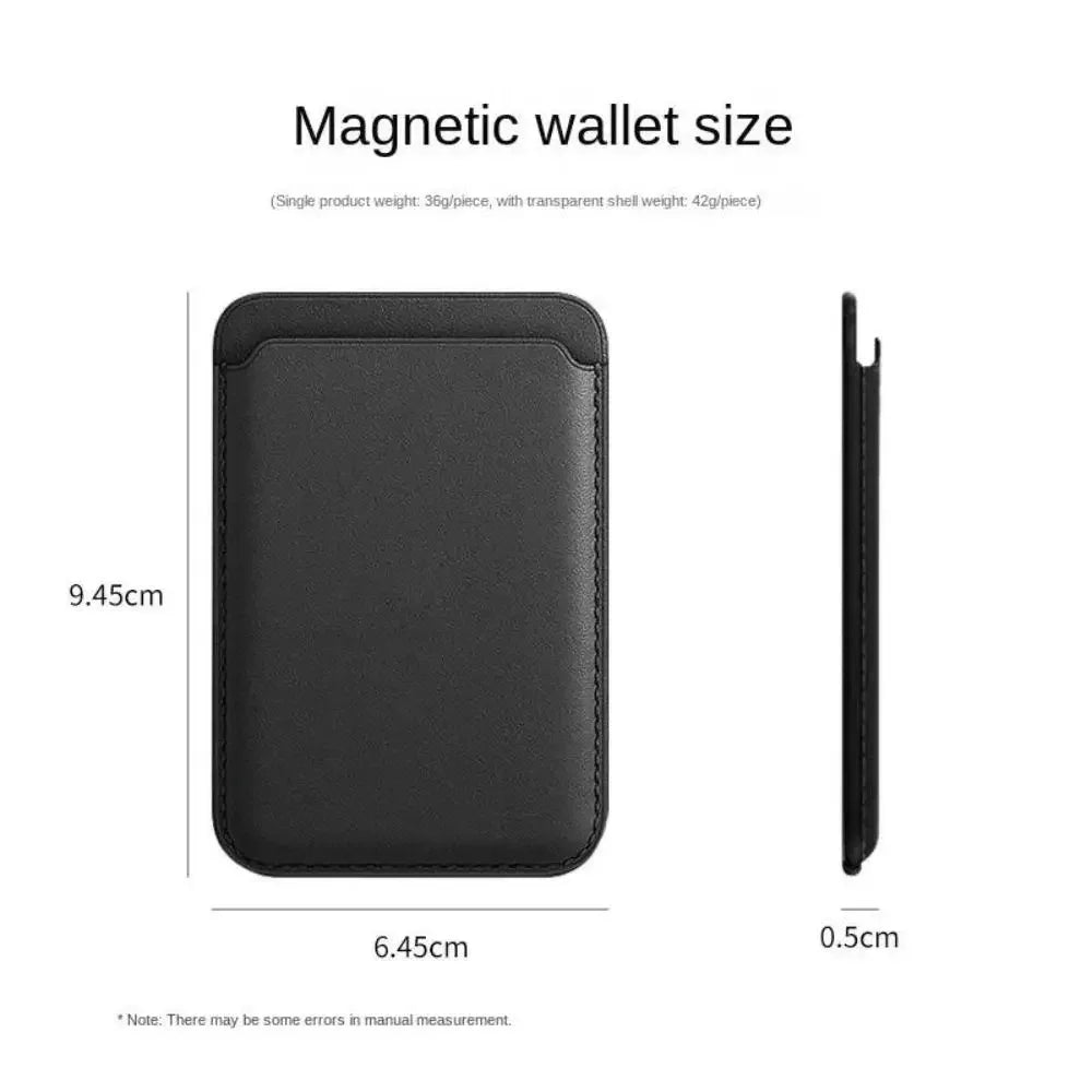 Magnetic Leather Card Wallet For iPhone & Samsung