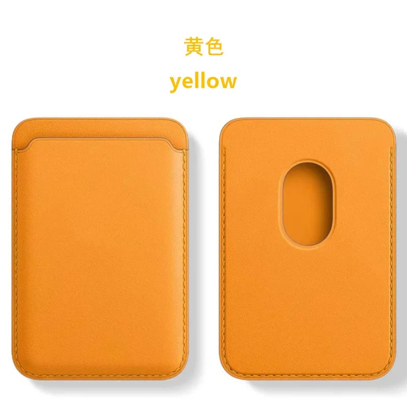 Magnetic Leather Card Wallet For iPhone & Samsung