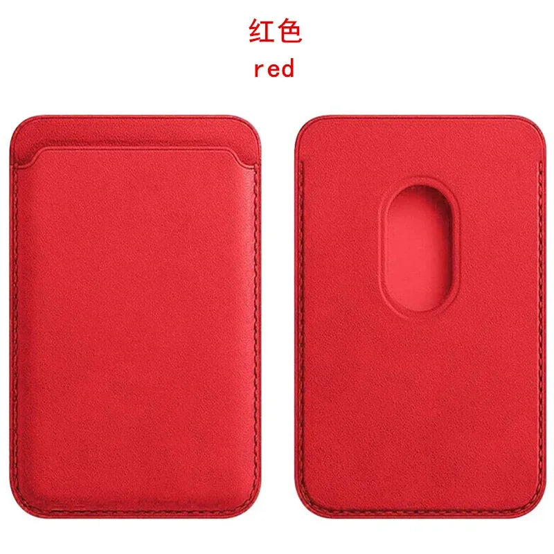 Magnetic Leather Card Wallet For iPhone & Samsung