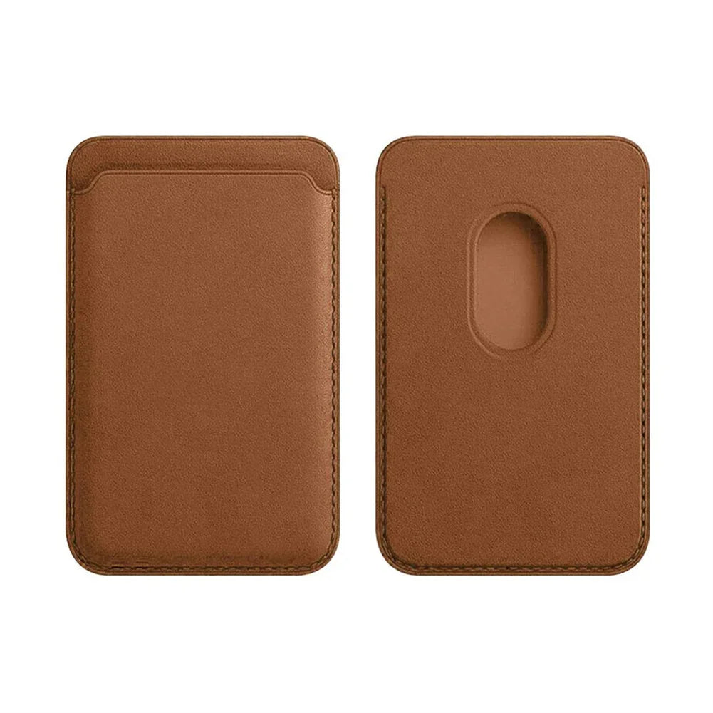 Magnetic Leather Card Wallet For iPhone & Samsung