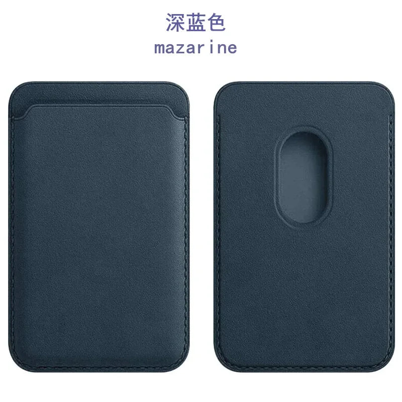 Magnetic Leather Card Wallet For iPhone & Samsung