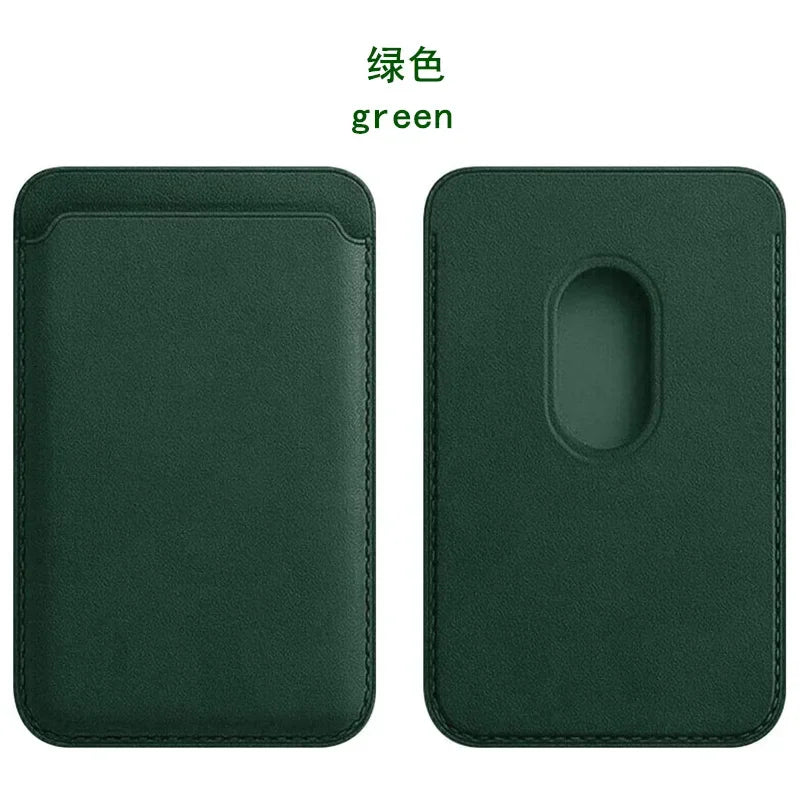 Magnetic Leather Card Wallet For iPhone & Samsung